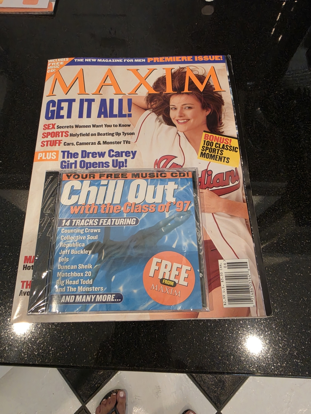 Blue Chill Out CD with Maxim Magazine - Promotional Pack-PREMIERE ISSUE